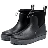 CKWLXQY Men's Deck Boots,Ankle Rubber Rain boots...
