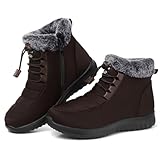 SHIBEVER Winter Snow Boots for Women: Fur Lined Warm...