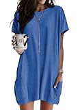 Dokotoo Short Sleeve Dress for Women Cute Casual Loose...
