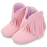 BACSAC Baby Girls Tassel Boots Zipper Infant Western...