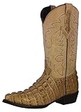 Texas Legacy Mens Sand Western Leather Cowboy Boots...