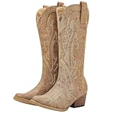 HISEA Rollda Cowboy Boots for Women, Cowgirl Boots,...
