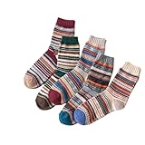 EWUROI Autumm Winter Men Thicken Warm Harajuku Retro...