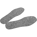 FOMIYES Warm Wool Felt Insoles for Men and Women, Size...