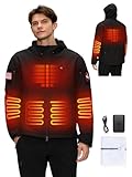 HEATIX Heated Jacket for Men with 12V Battery Pack,...