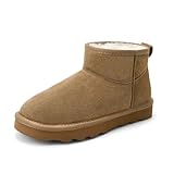 Gvimenos Genuine Suede Ankle Winter Mini Boots for...