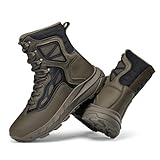EinLasai Men's Military Army Boots: Work Boots Durable...