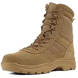 LUDEY Military Tactical Combat Boots for Men Side...