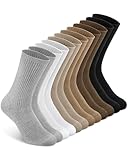 YSense Women's Cotton Crew Socks 6 Pairs, Long Cute...