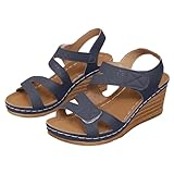 Feunu Wedge Heel Sandals for Women Dressy Peep Toe...