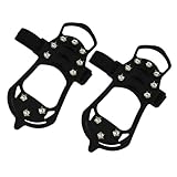 Ice Cleats for Boots, 1-Pair 10 Tooth Lightweight...