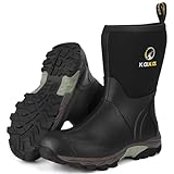 Kalkal Rubber Boots for Men, Waterproof Mid Calf Mens...