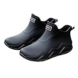Rain Boots Women Men Fashion Waterproof Ankle Garden...