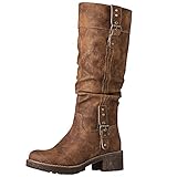 GLOBALWIN Women's Camel Knee High Riding Boots For...