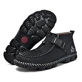 SPWAGYM Mens Casual Leather Shoes Ankle Chukka Boots...