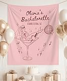 Apres Ski Bachelorette Party Tapestry, Winter Mountain...