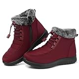 SHIBEVER Snow Boots for Women Winter: Fur Lined Warm...