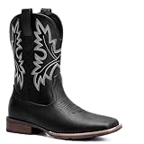 Lumeheel Cowboy Boots for Men - Western Square Toe...