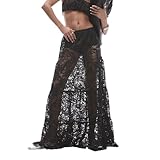 BOLLEY JOSS Women Sexy See Through Floral Lace Maxi...