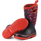 Showave Women's Rain Boots Mid Calf Waterproof Rubber...
