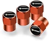 4 pcs Car Tyre Valve Caps for Smart Fortwo 451 450 453...