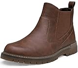 Jousen Mens Boots Retro Chelsea Boots Mens Casual Slip...