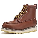 HANDMEN Mens 6' SureTrack Soft Toe Slip Resistant Moc...