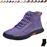 XYLAWAVE Men's Leather Handmade Comfortable High-Top...