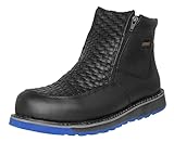 Texas Legacy Mens 350W Black Work Boots Leather Non...