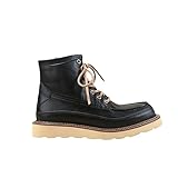 HBDZUUI Men's Retro Casual High-top Boots Round Scalp...