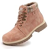 ANJOUFEMME Casual Work Hiking Boots for Women - Womens...