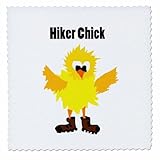 3dRose Cool Funny Hiker Chick Wearing Hiking Boots 6x6...