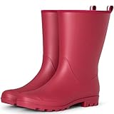 planone Wide Calf Rain Boots for Women Fashion...