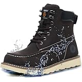TAERGU Steel Toe Boots for Men-6 Inch Moc Toe Safety...
