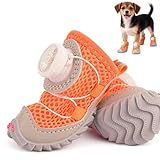 Lazy Fuzzy Dog Shoes, Adjustable Rotary Buckle Dog...
