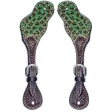 BAR H EQUINE Leather Spurs Straps for Adults Western...