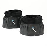 Shires ARMA Fleece Trim Bell Boot (Black, Full)