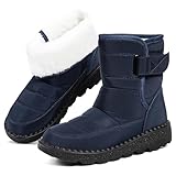 Nxdxqsn Snow Boots,Waterproof,Warm Plush Lined Mid-Calf...