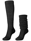 Glitopper Slouch Slouchy Socks Pack Knee High Scrunch...