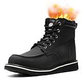 ANGRYRAM Winter Steel Toe Boots for Men Moc Toe...