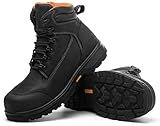 MWORK Men's 6' Full Grain Leather Work Boots Waterproof...