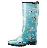 HISEA Tall Rain Boots for Women, Slim Calf Waterproof...