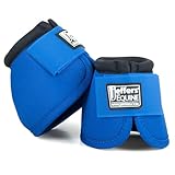 Jeffers Equine No Turn Bell Boots for Horses - Blue,...