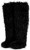 YXCFEWD Over the Knee Faux Fur Boots for Women 29 inchs...