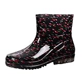 Women's Ankle Rain Boots Waterproof Rubber Lightweight...