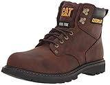 CAT Men's Second Shift Steel Toe Work Boot, Dark Brown,...