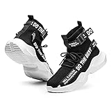 Furuian Steel Toe Shoes for Men Women Comfortable...