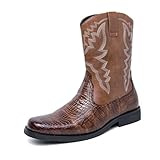 DXSYGMBN Cowboy Boots for Men Western Boots Men's...