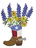 Texas Blooms in Cowboy Boot[Custom and Unique]...