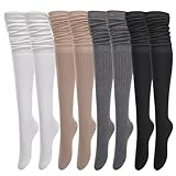 scenicamp 4 Pairs Womens Thigh High Boots Socks, Long...
